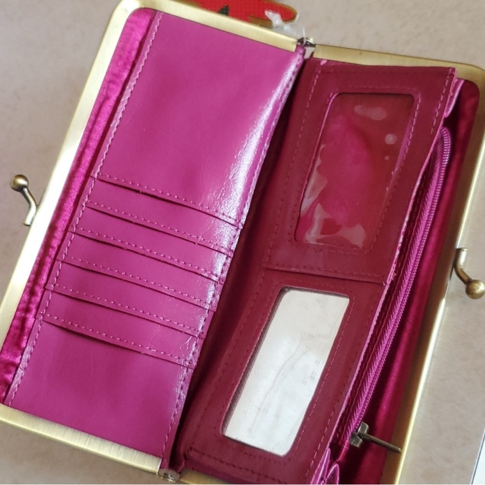 Loop Home Grown Unique Purple Floral Color Wallet NWOT - Picture 3 of 7
